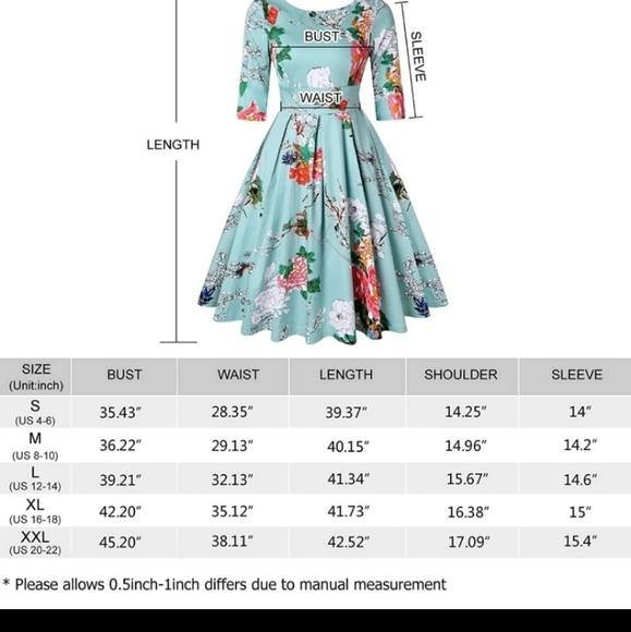 Mint Limit | Floral RetroDress - Picture 16 of 16